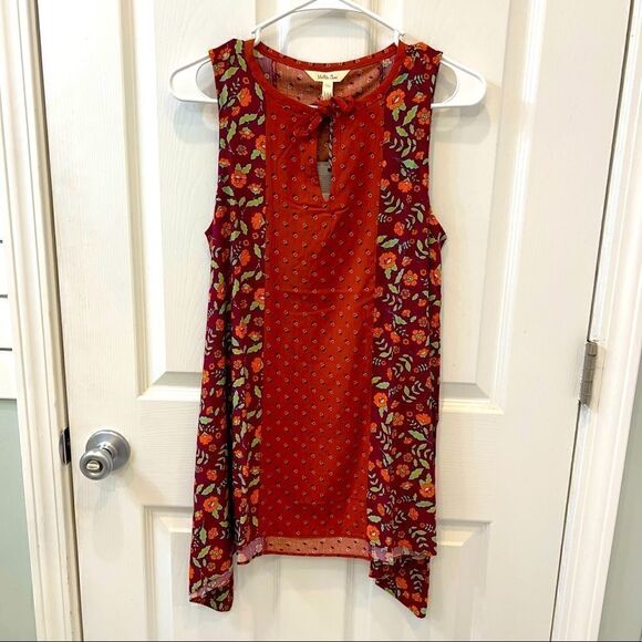 Matilda Jane NWT Sleeveless Assymetrical color block top - Picture 2 of 15